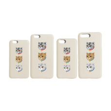LESS - 3 CATS IPHONE CASE (CREAM)